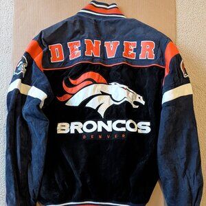 G-III NFL Suede Leather Jacket Denver Broncos - Size M